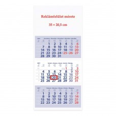 Club Medium 3 tömbös 3 hónapos speditőrnaptár 35x75,5 cm \SP-3MECU-FU\